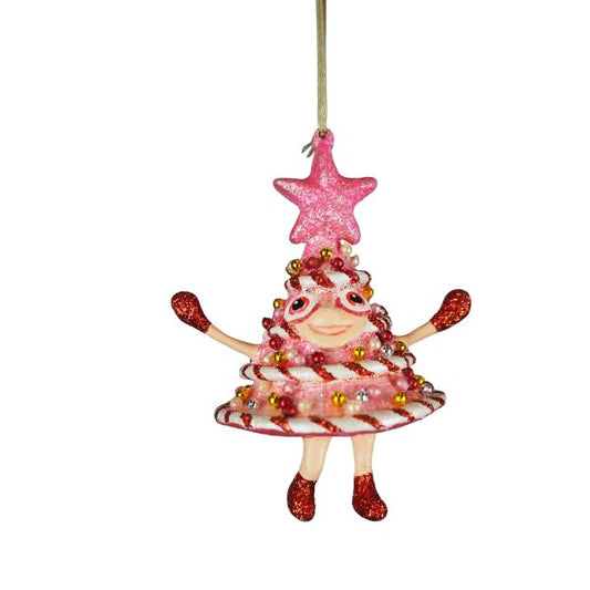 Pink juletræ - Julefigur