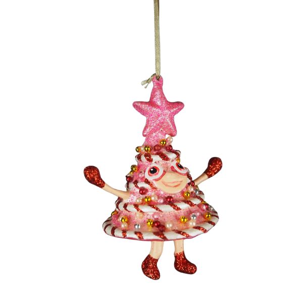 Pink juletræ - Julefigur