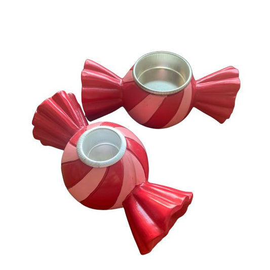 Vendbar bolsje lysestage - Julefigur