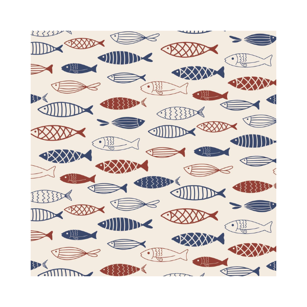 Servietter - Fiskestime - Ib Laursen