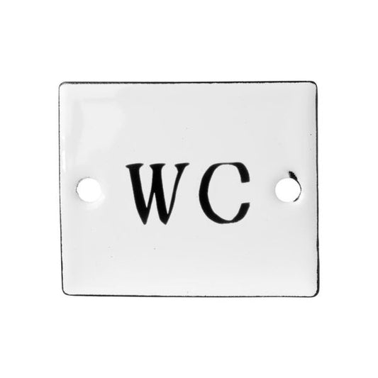 WC skilt - Firkant emalje - Ib Laursen
