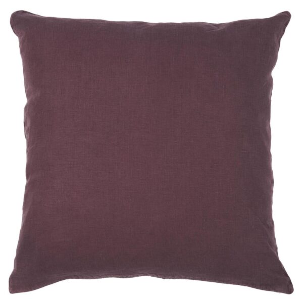 Hør pude + fyld - Aubergine 6203-08 - Ib Laursen