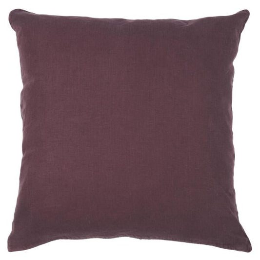 Hør pude + fyld - Aubergine 6203-08 - Ib Laursen