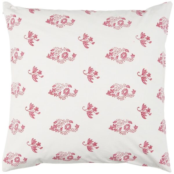 Pudebetræk - Hvid m/ pink blomster 1958-11 - Ib Laursen