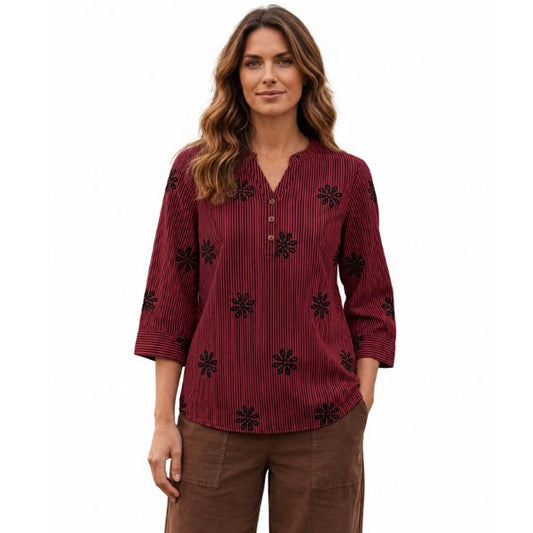 Ella bluse - Bordeaux - Ofelia