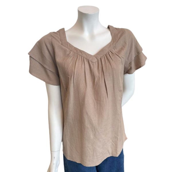 Aliva bluse - Hør - Ofelia