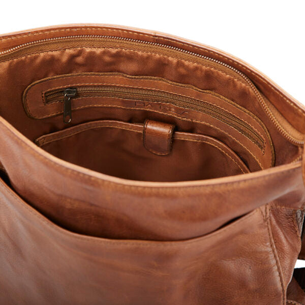 Medium Taske m/overslag - Cognac 098-11 - Pia ries
