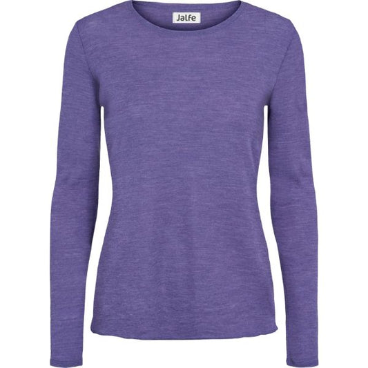 Merinould bluse – Violet – Jalfe