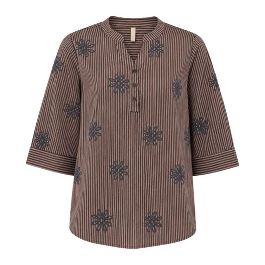 Ella bluse - Brun - Ofelia