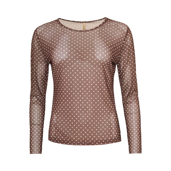 Gwen mesh - Brun m. prikker - Ofelia