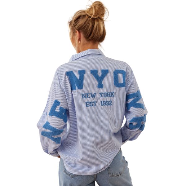 Skjorte New York - Blå - Boho Love