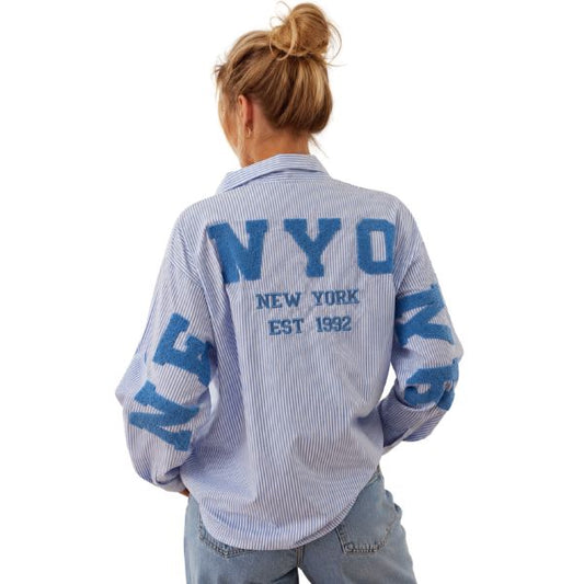 Skjorte New York - Blå - Boho Love