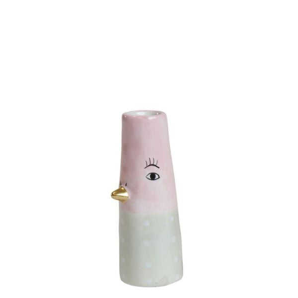Vase mini – And – Rosa m. prikker – Speedtsberg 212350