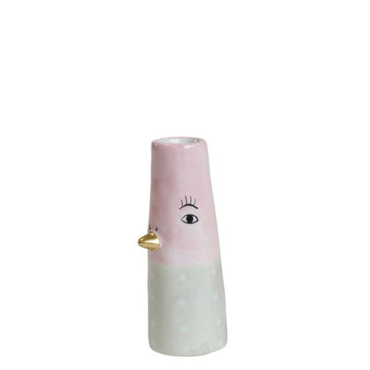Vase mini – And – Rosa m. prikker – Speedtsberg 212350