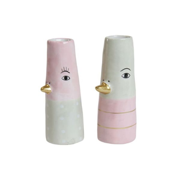 Vase mini – And – Rosa m. striber – Speedtsberg 212350