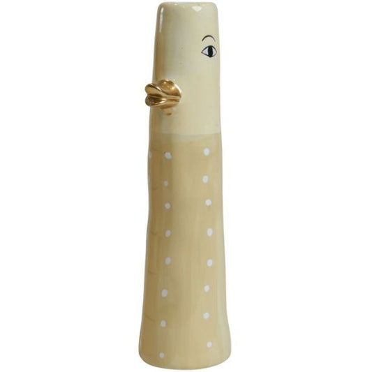 Vase H18cm - And - Gul m. prikker - Speedtsberg 212390