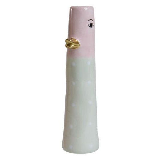 Vase 18 cm – And – Rosa m. prikker – Speedtsberg 212392