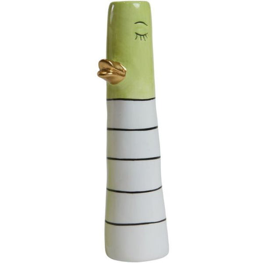Vase 17 cm – And – Lime m. striber – Speedtsberg 212404