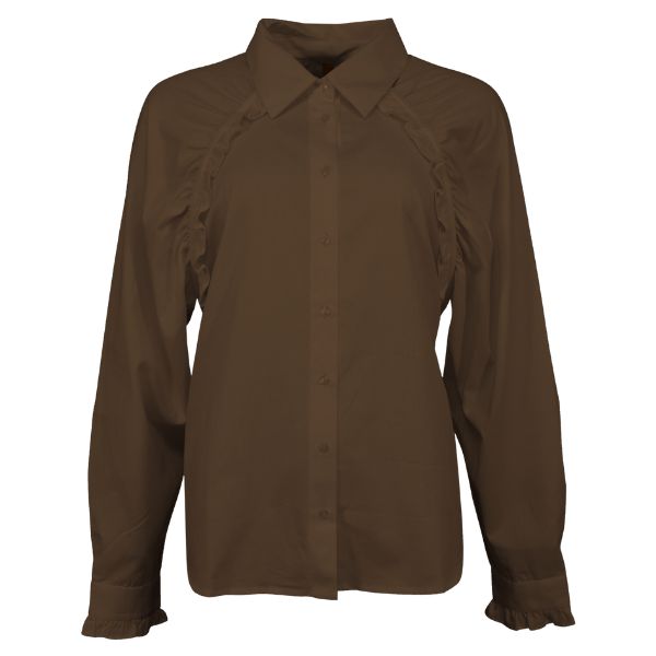 Matilde skjorte - Brun - Ofelia