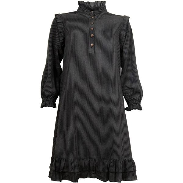 Saga kjole - Grå/sort - Ofelia