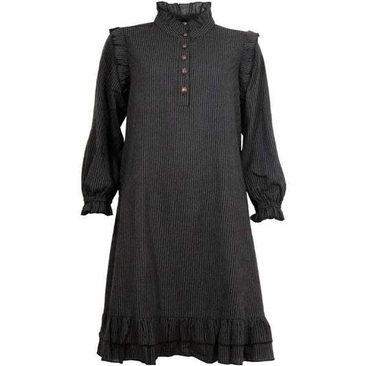 Saga kjole - Grå/sort - Ofelia