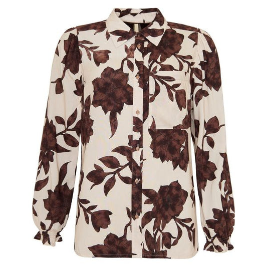 Sue skjorte - Brun - Ofelia