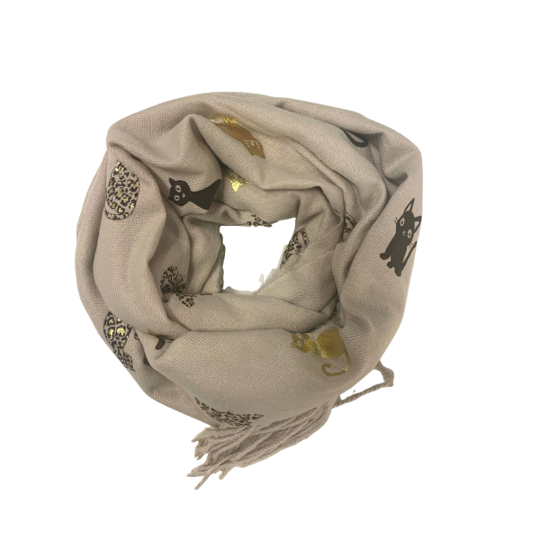 Cat tørklæde - Beige - Ofelia