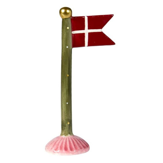 Keramikflag 19cm - Mørkegrøn m. prikker - Speedtsberg 222561