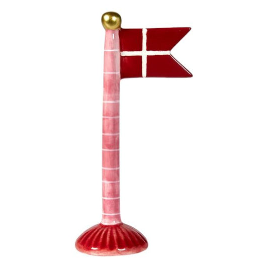 Keramikflag 19cm - Pink m. striber - Speedtsberg 222561
