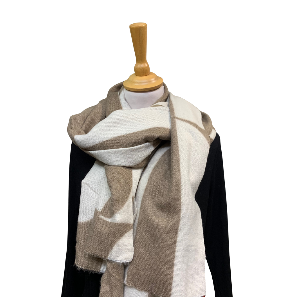 Print tørklæde - Beige - Ofelia