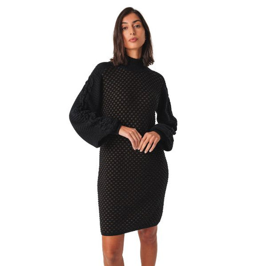 Kaliope kjole - Black - SKFK