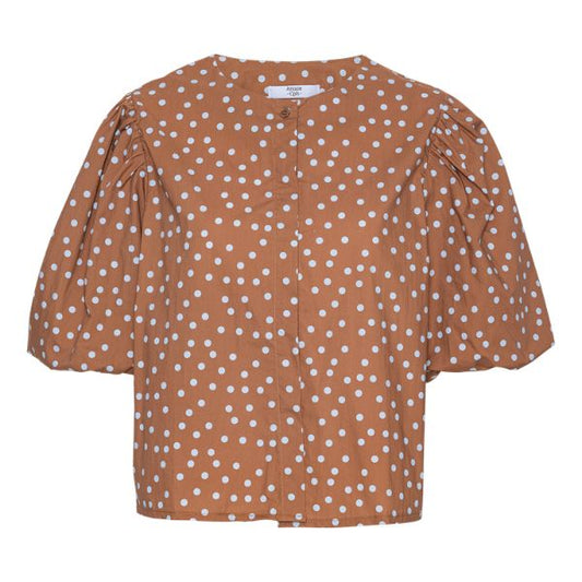 Kathrine skjorte - Brown - Amaze Cph.