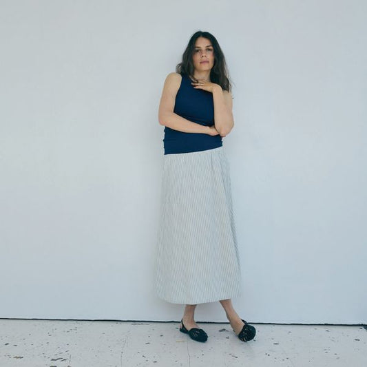 Stinna skirt - Blue/white - La Róuge
