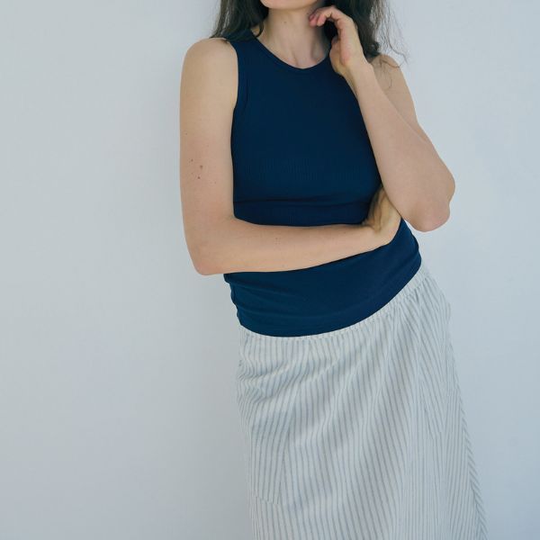 Stinna skirt - Blue/white - La Róuge