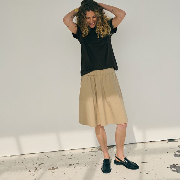 Vilma skirt short - Sand - La Róuge