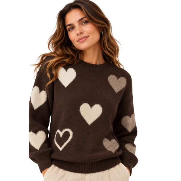 Heart strik - Chocolate - Marc Lauge