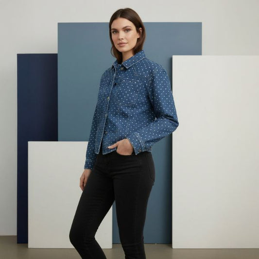 Dana jakke - Blå denim - Ofelia