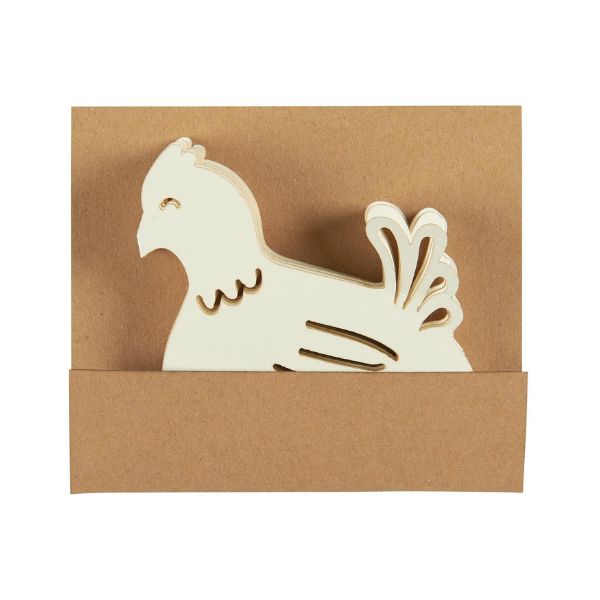 Bordpynt - Papirklip høns - Ib Laursen