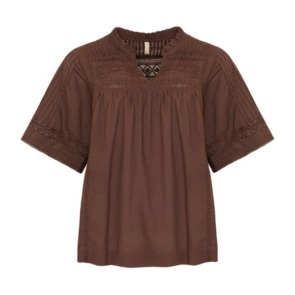 Liv bluse - Brun - Ofelia