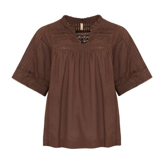 Liv bluse - Brun - Ofelia