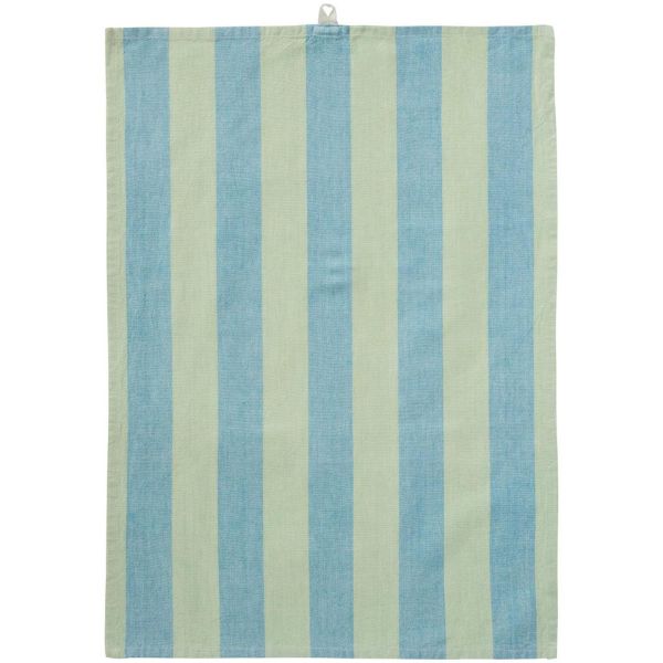 Viskestykke Linus - Blå/grønne striber - Ib Laursen