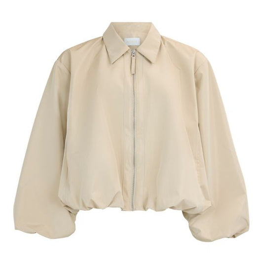 Kort volume jakke - Light taupe - NOEN