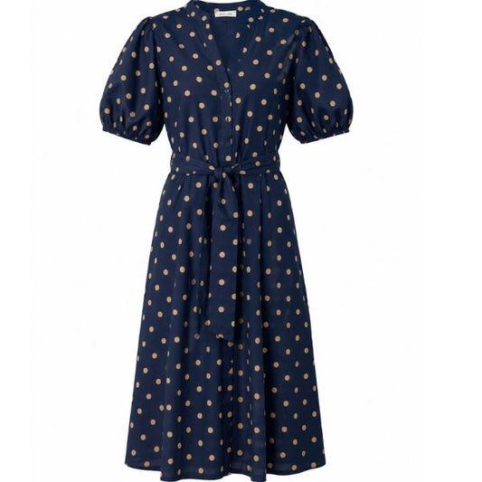Nina kjole - Navy - by Lund