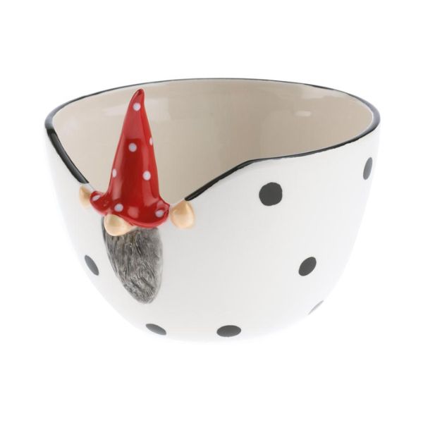 Hvid skål nisse - 30 cl -  Nääsgransgården