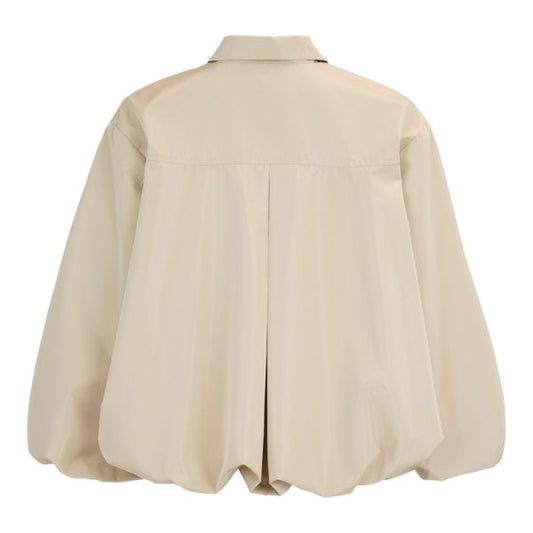 Kort volume jakke - Light taupe - NOEN