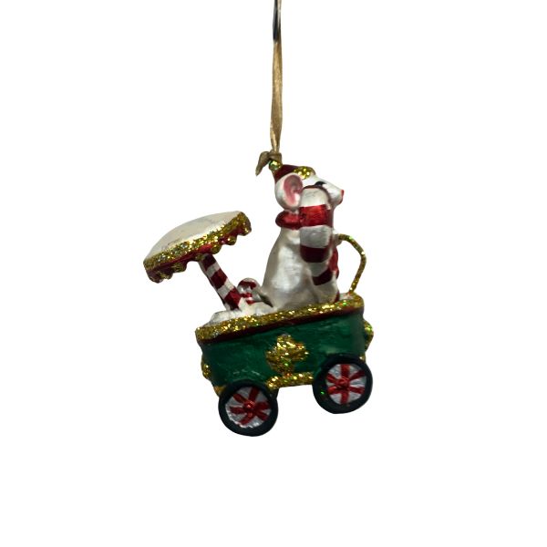 Tivoli-mus i vogn - Julefigur