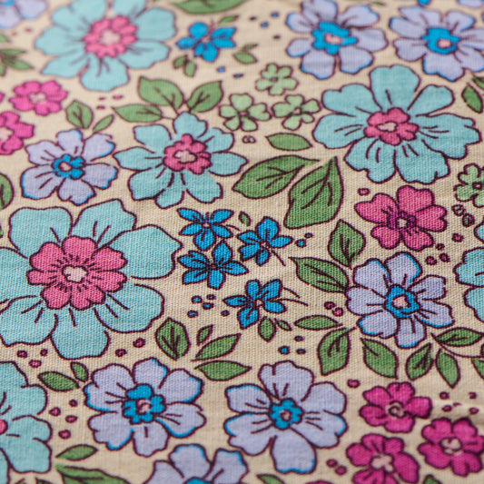 Pudebetræk 60*60 - Fuchsia blomster - Ib Laursen