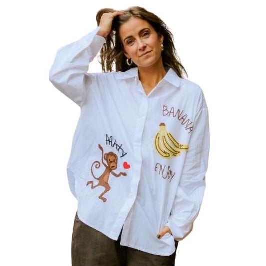 Banana party skjorte - Not Sisters