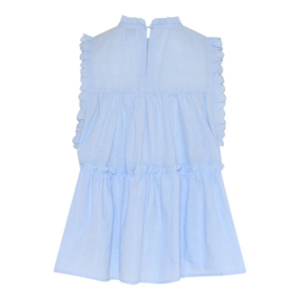 Julie frill top - Light blue - La Róuge