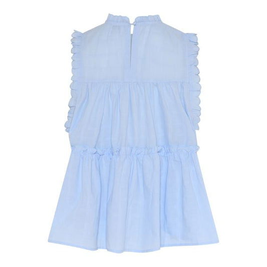 Julie frill top - Light blue - La Róuge